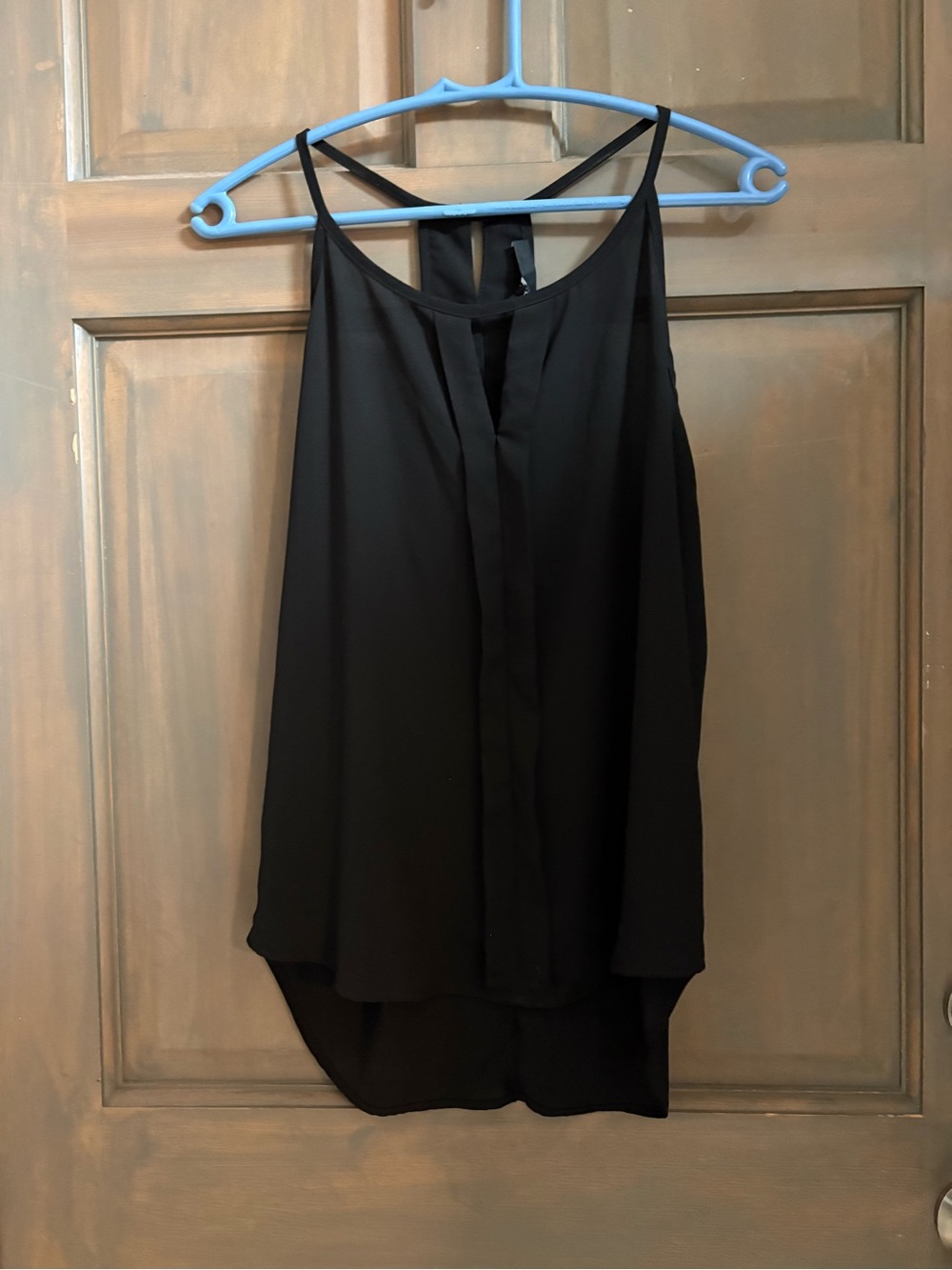 Ro & De Black Sleeveless High-Low Tank Top